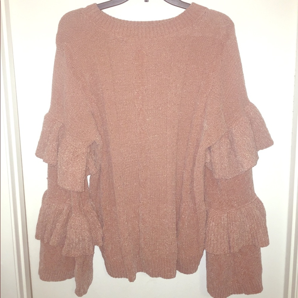 NWOT! Abound Ruffle Sleeve Sweater. Size:XL